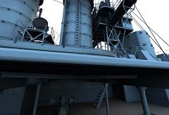 CK17-Partial Ship-Starboard-Looking up at Cmd Bridge